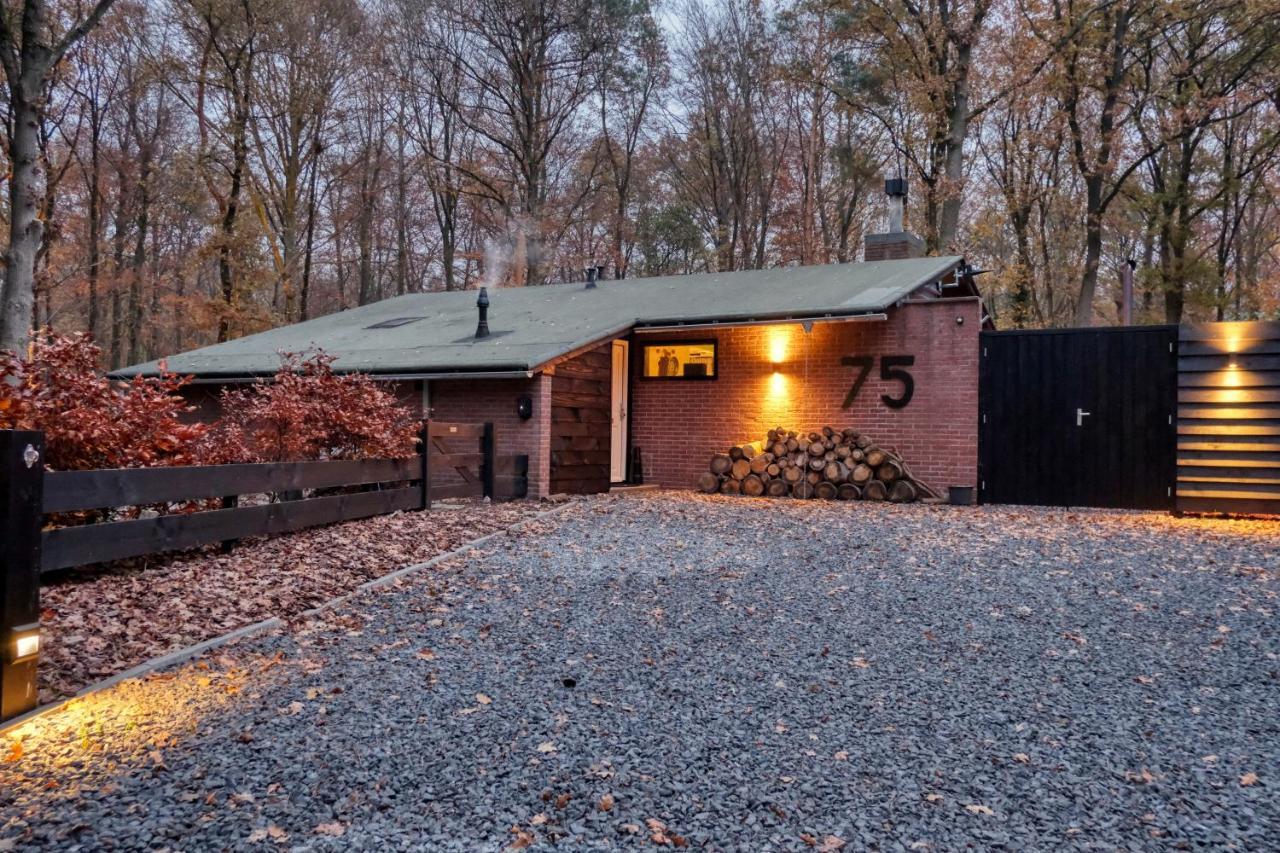 Lodge In Een Bosrijke Omgeving Met Hottub & Sauna Opt Rheezerveen Esterno foto
